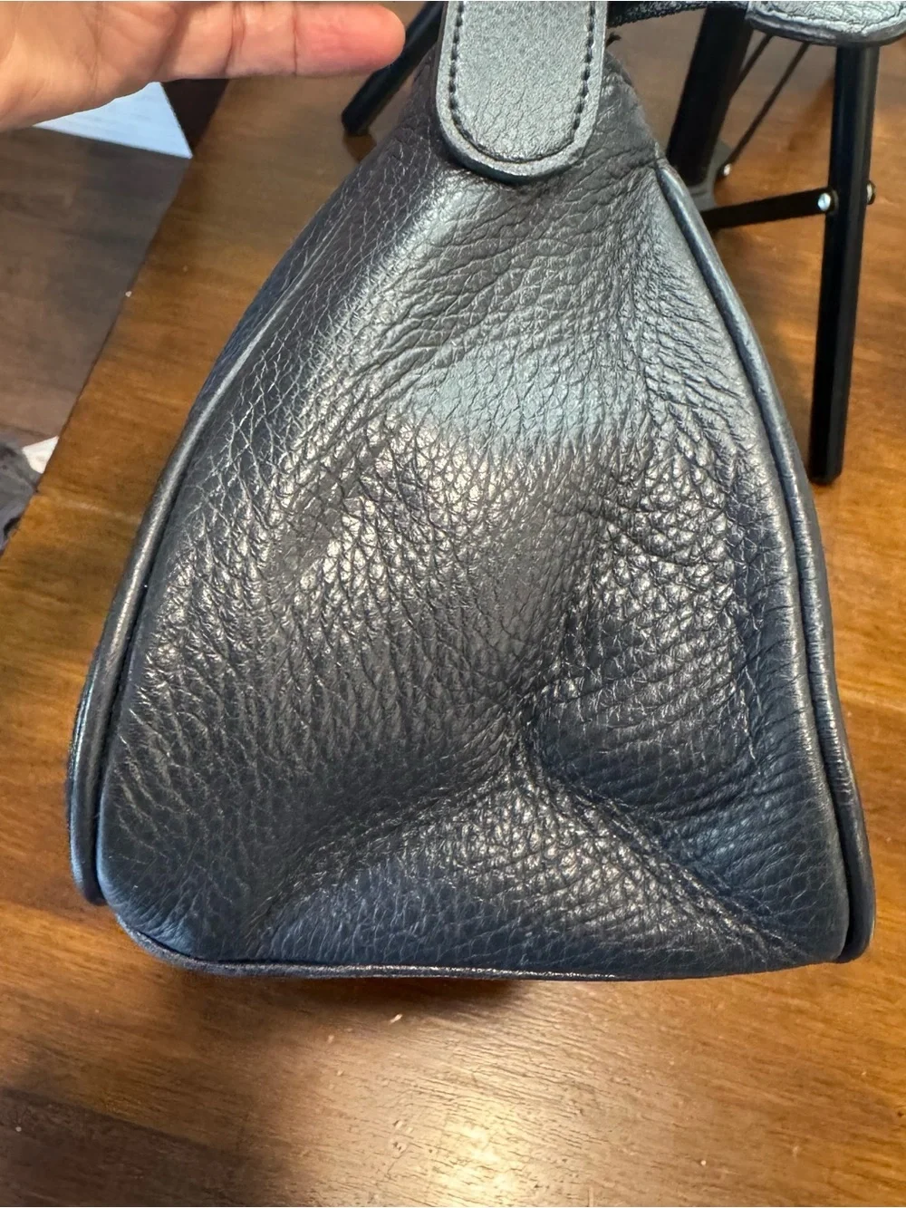 Giani Bernini Nappa Leather Hobo Black Shoulder Bag